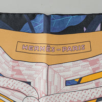 HERMES Brandebourgs Fleuris Double Face Silk Scarf