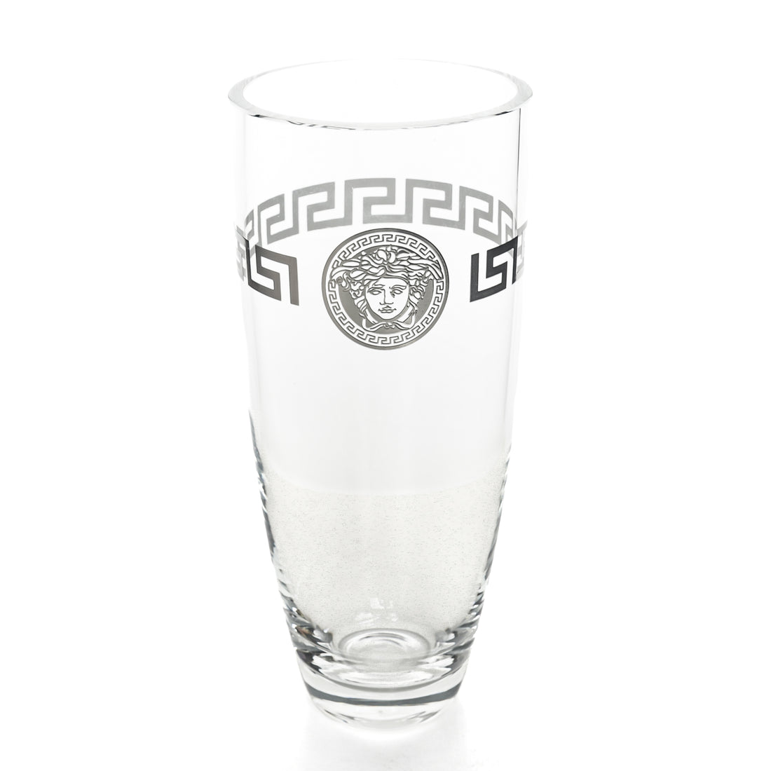 ROSENTHAL VERSACE Medusa Silver Overlay Crystal Vase