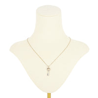 TIFFANY & CO Sterling Silver Mini Heart Key Pendant Necklace