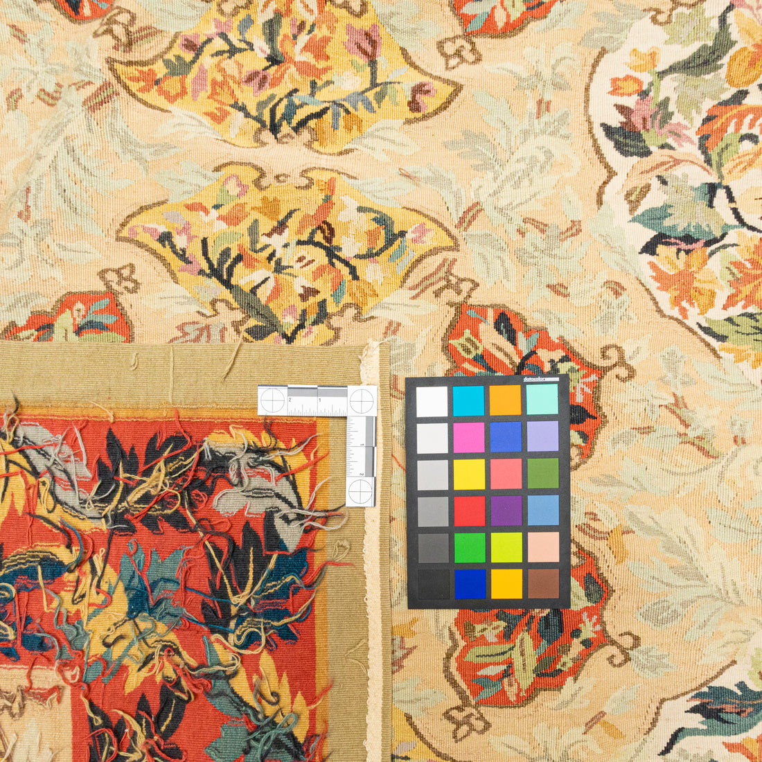 Aubusson Style Wool Flatweave Rug