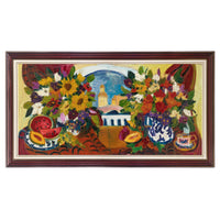 Maya Eventov (Russian Canadian 1964) Still Life With Balcony View