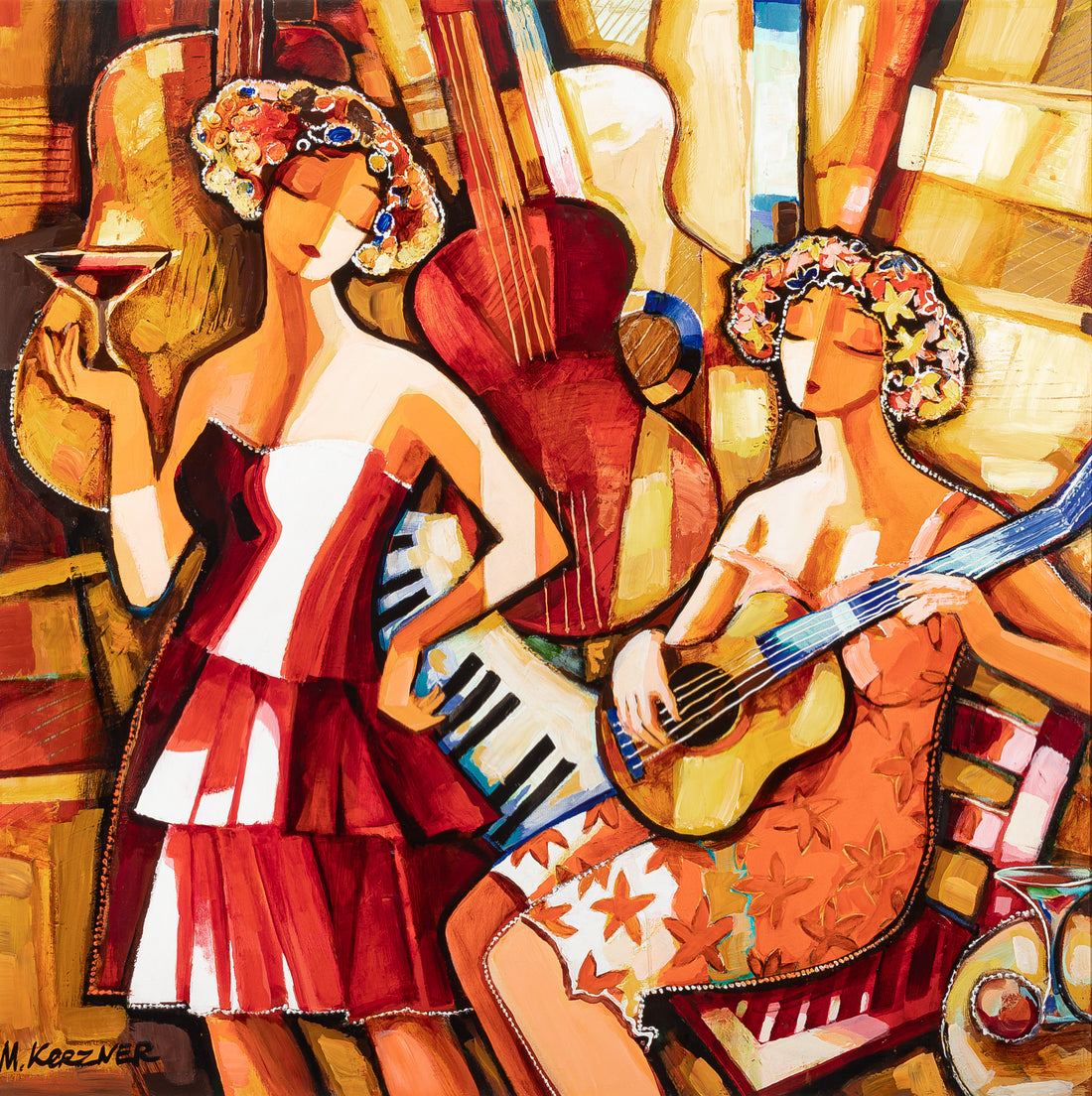 Michael Kerzner (Ukranian 1964)  The Guitar Player