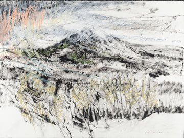 Catherine Young Bates (Canadian 1934) Landscape With Mountain