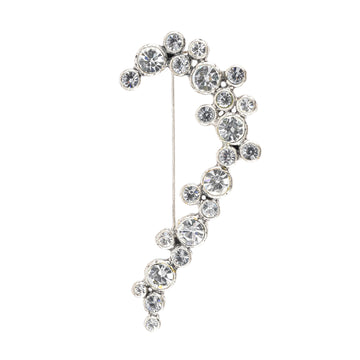 ARTS & CRAFTS Silver Tone Rhinestone Brooch
