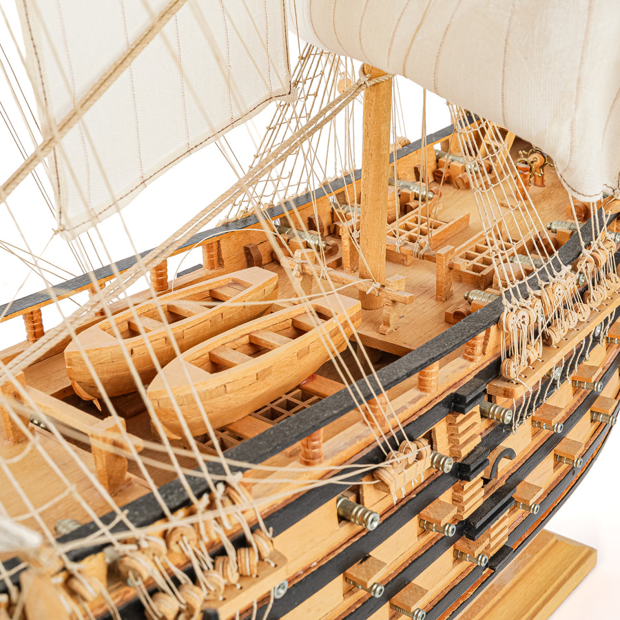Model Ship HMS Victory With Acrylic Display Case