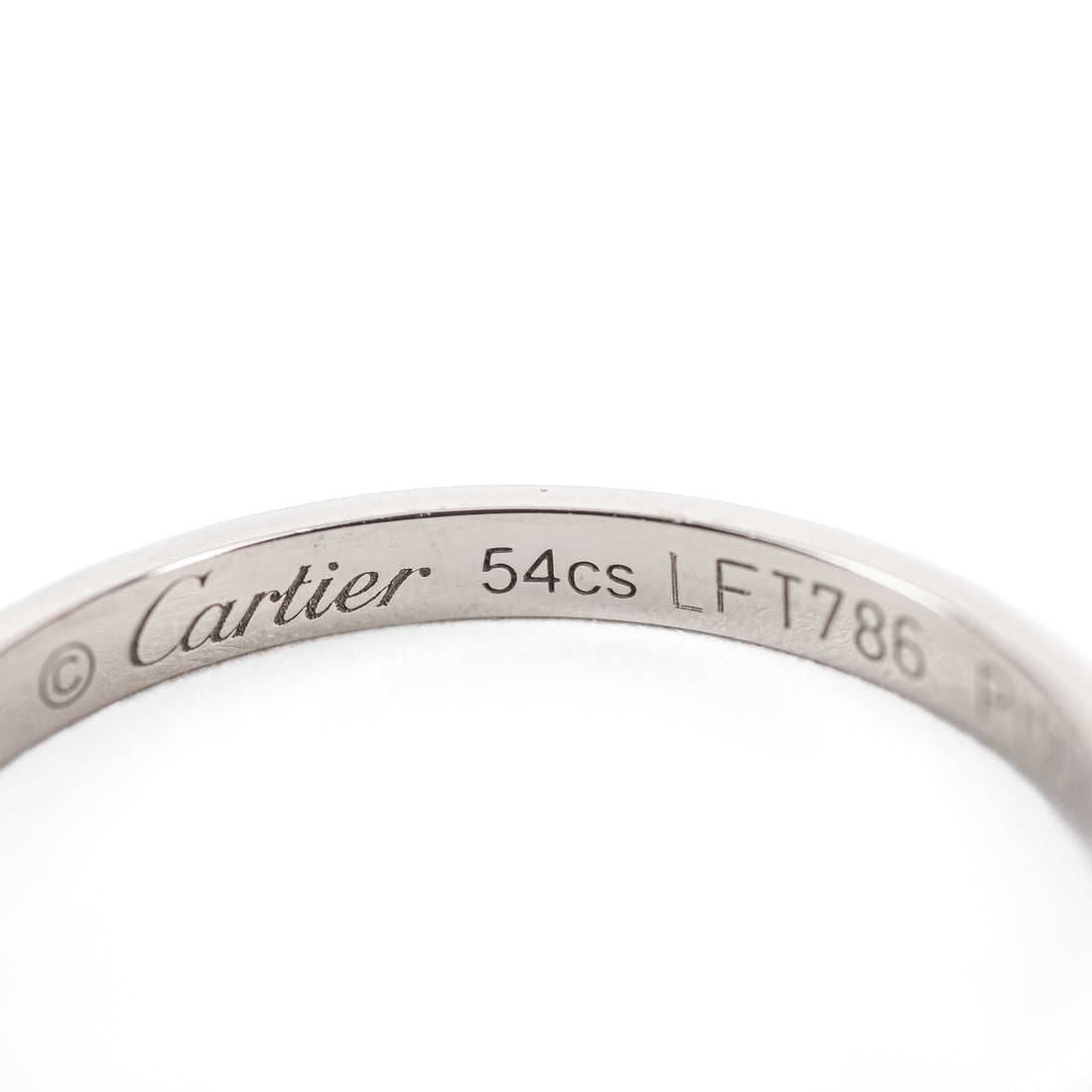CARTIER PT950 1895 Wedding Band
