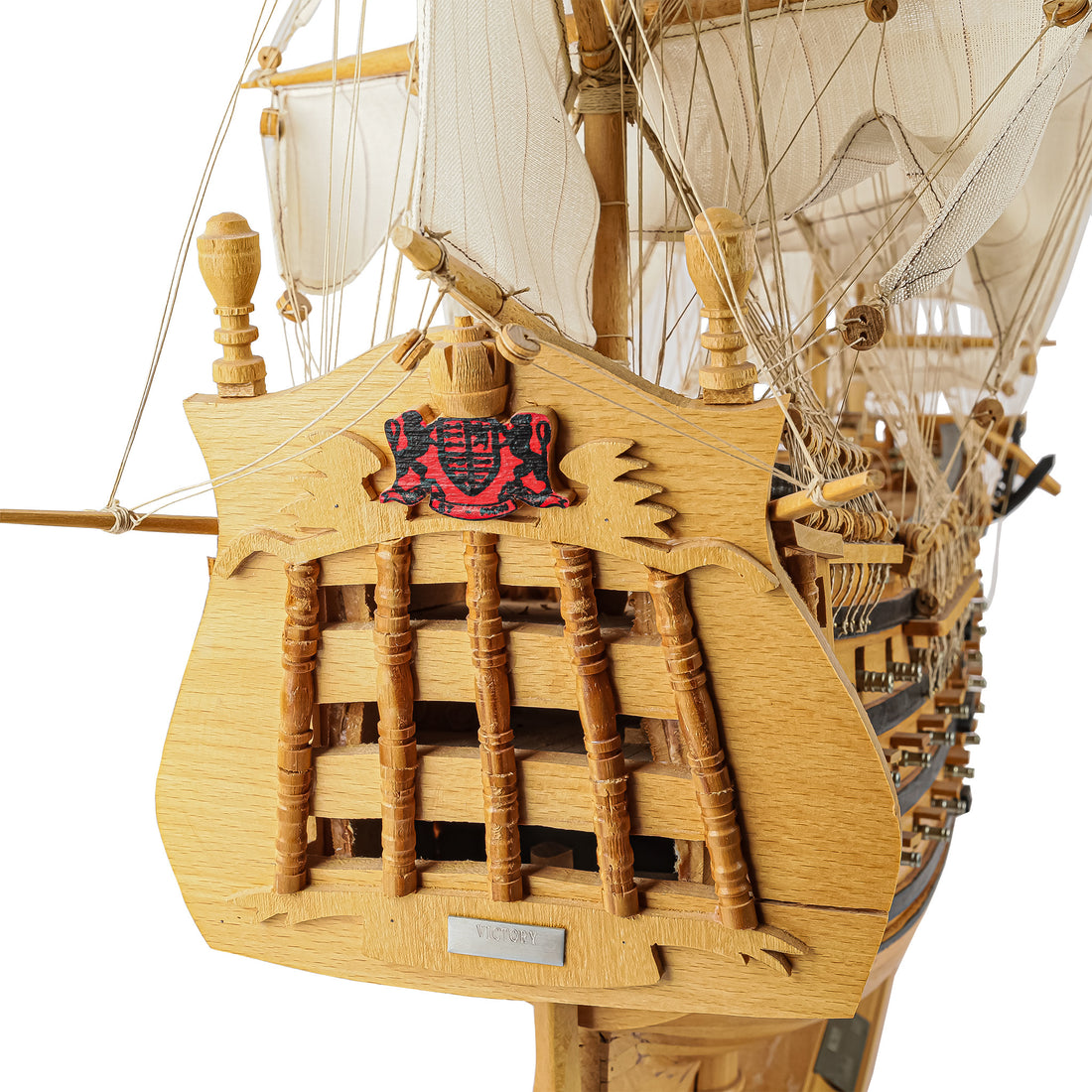 Model Ship HMS Victory With Acrylic Display Case