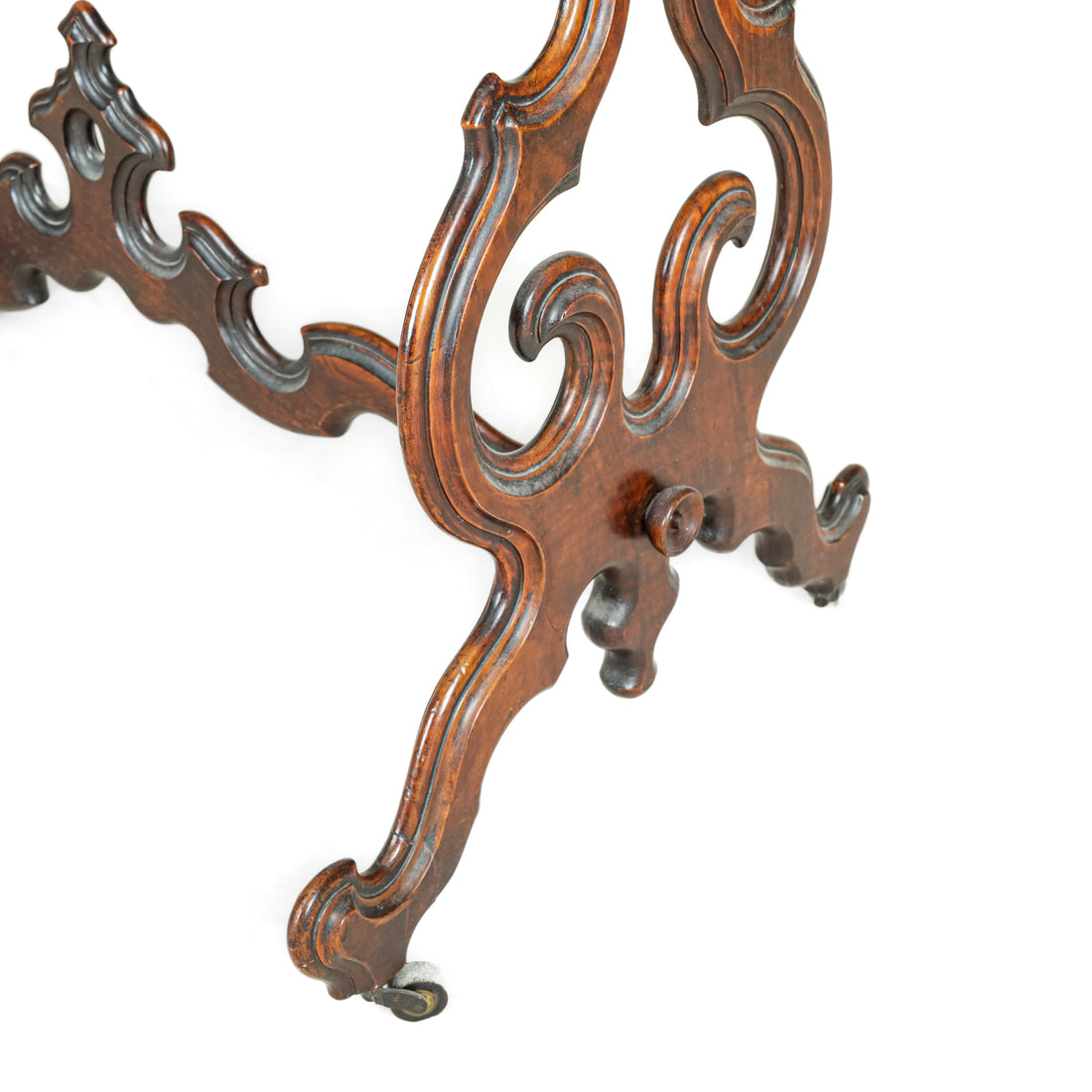 Vintage Victorian Style Burled Walnut Fretwork Table