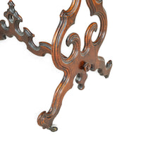 Vintage Victorian Style Burled Walnut Fretwork Table