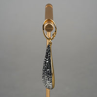 SWAROVSKI Gold Tone Teardrop Grey Crystal Set
