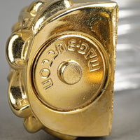 INNA CYTRINE Paris Lucite Gold Tone Bangle