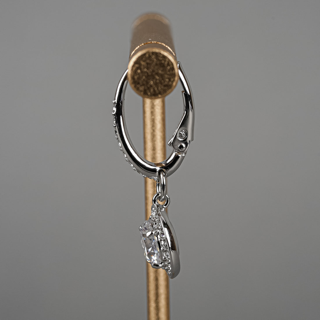 SWAROVSKI Silver Tone Una Angelic Drop Earrings