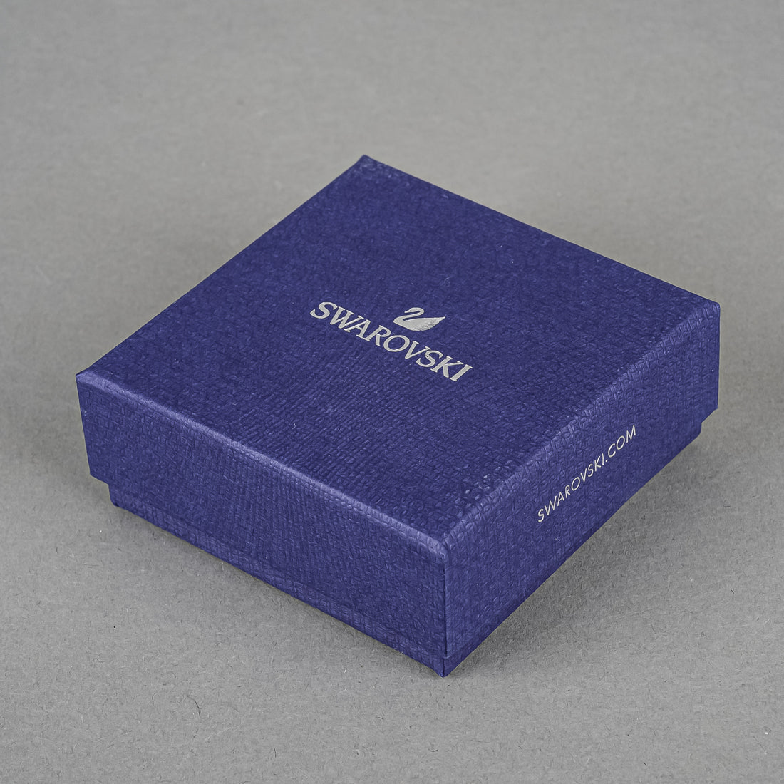 SWAROVSKI Silver Tone Triangular Pendant Necklace