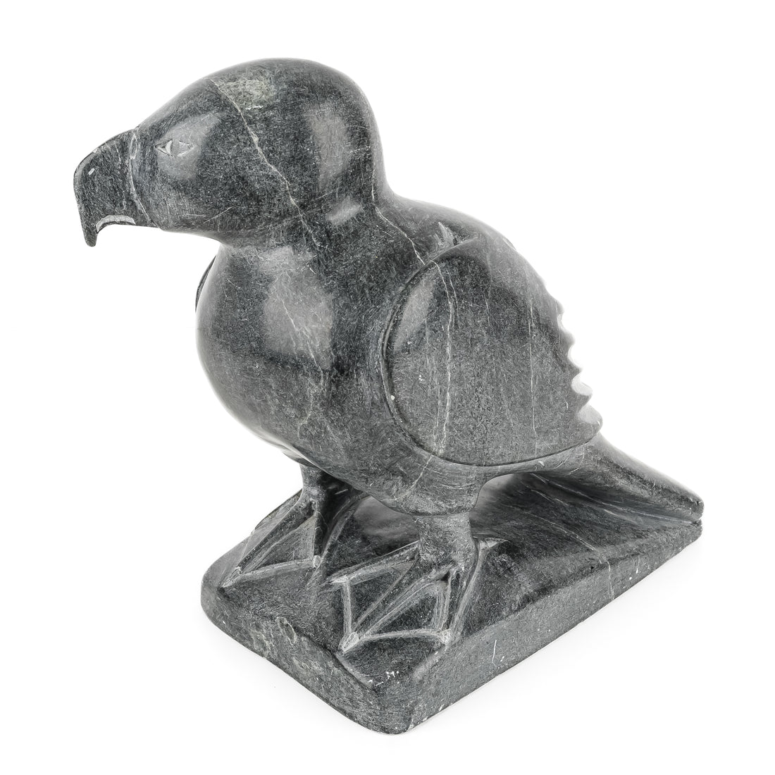 Carved Stone Inuit Figure          Arctic Bird