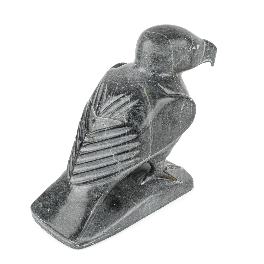 Carved Stone Inuit Figure          Arctic Bird