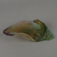 DAUM Nature Collection Pate de Verre Dish - Lizard And Butterfly