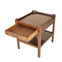 Vintage Walnut End Table With Drawer