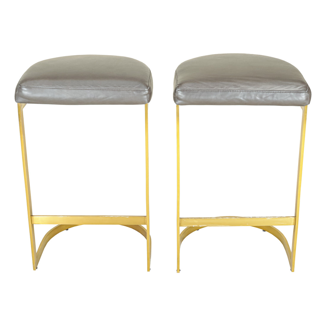 RESTORATION HARDWARE 1960s Rome Backless Stools Set of 2