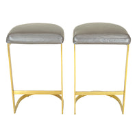 RESTORATION HARDWARE 1960s Rome Backless Stools Set of 2