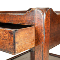 Vintage Walnut End Table With Drawer