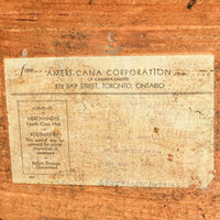 Encyclopedia Americana Crate Bench With Black Vinyl Seat