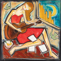 Denis Chiasson (Canadian 1968) "Woman In Red"