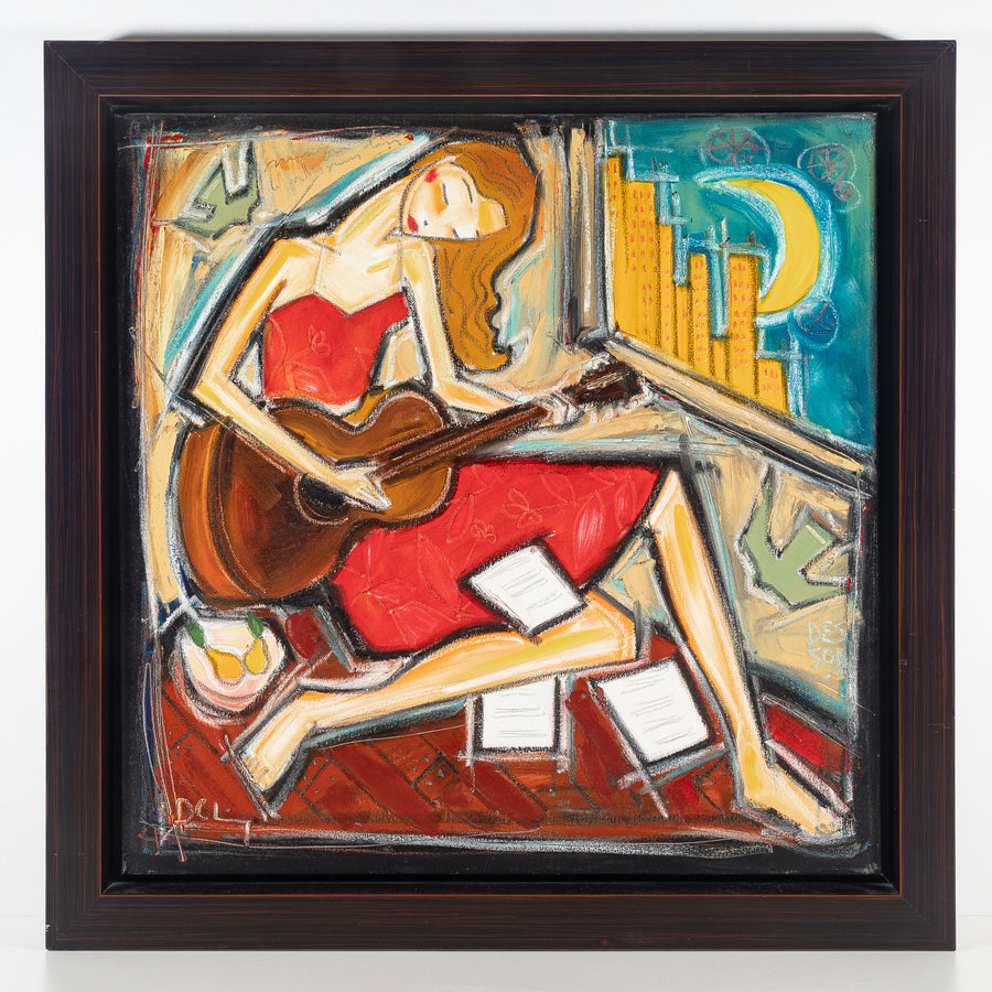 Denis Chiasson (Canadian 1968) "Woman In Red"