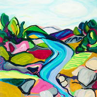 Lisa Litowitz (Toronto, Canadian) "Gemstones" Acrylic On Canvas