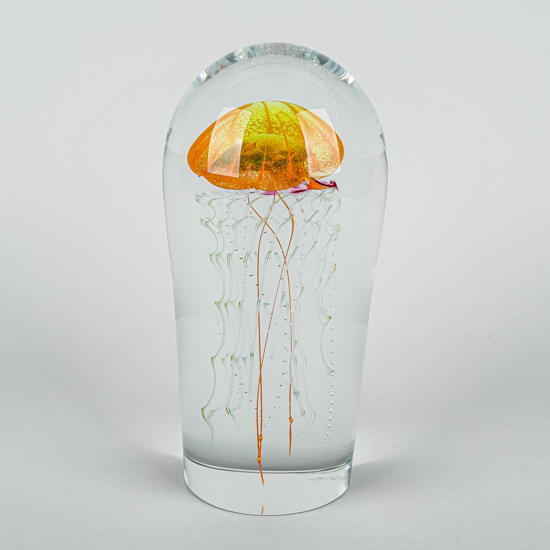 LIQUIDS SANDS DESIGN Jellyfish Art Glass Sculpture