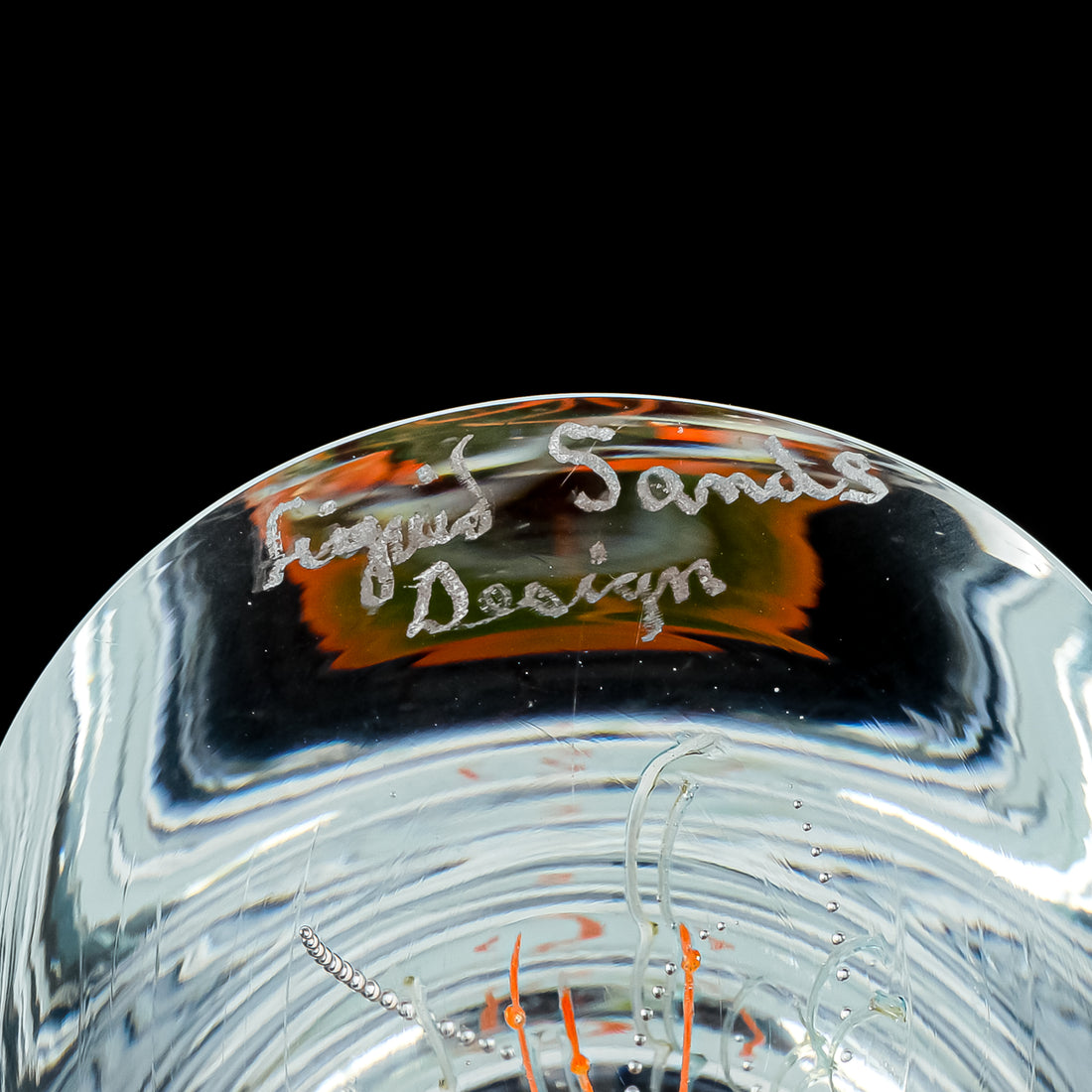 LIQUIDS SANDS DESIGN Jellyfish Art Glass Sculpture