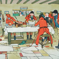 Cecil Aldin (British 1870-1935) "The Fallowfield Hunt Breakfast at the Three Pigeons"