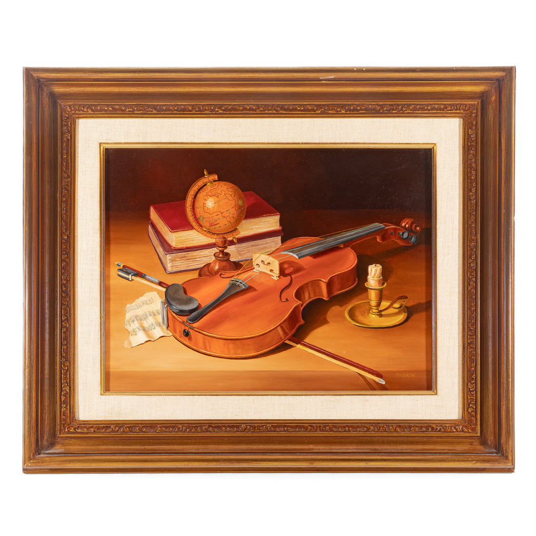 William Pribble (American 1926) Still Life W/Violin