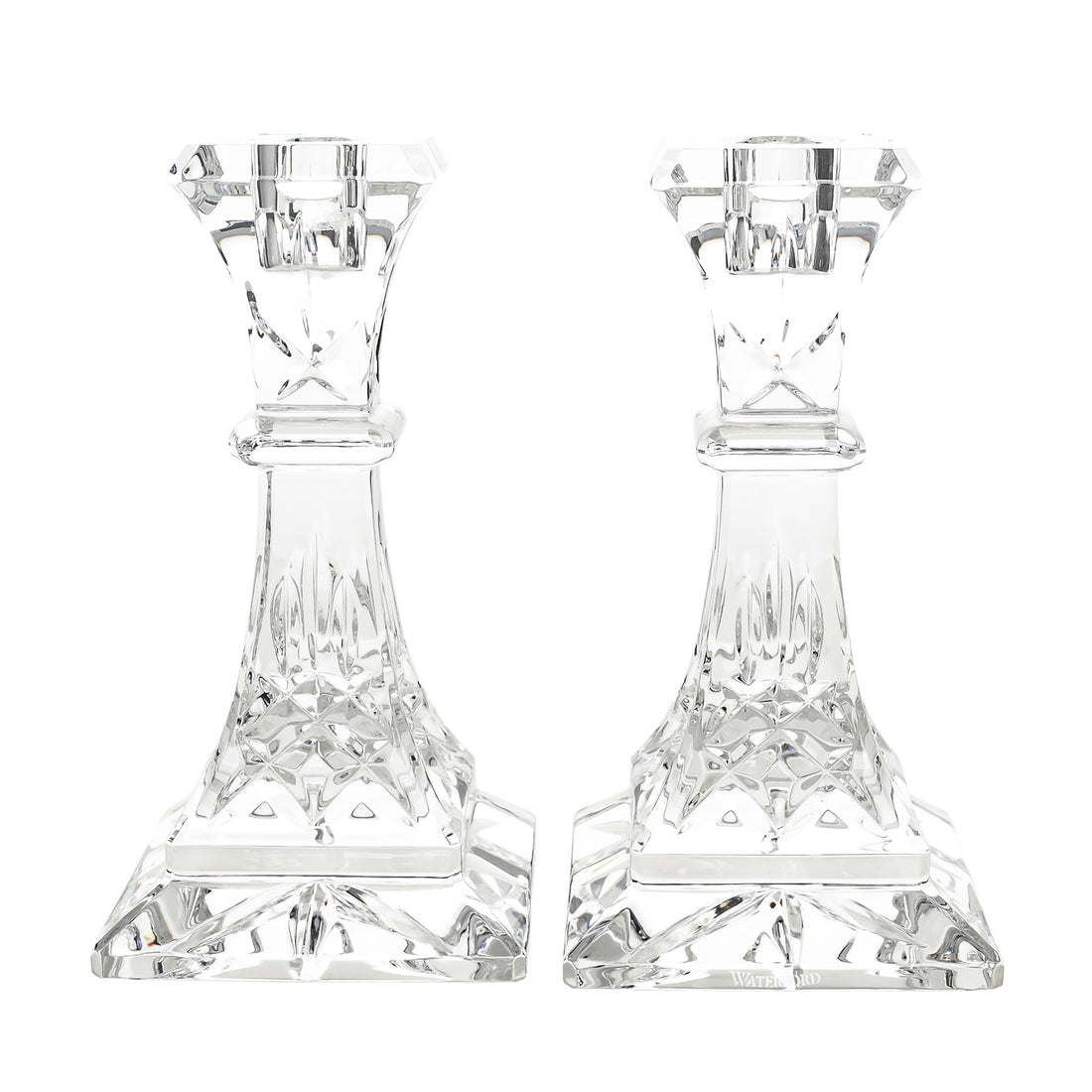 WATERFORD Lismore Candlesticks Set Of 2