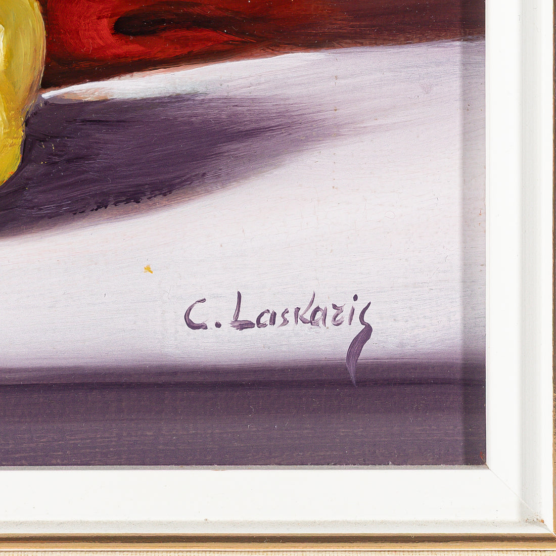 C. Laskaris, "Still Life With Cherries And Rose"