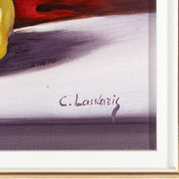 C. Laskaris, "Still Life With Cherries And Rose"