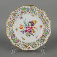 SCHUMANN Chateau Dresden Pierced Dessert Plates Set Of 2