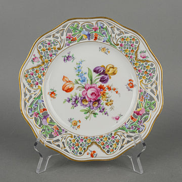 SCHUMANN Chateau Dresden Pierced Dessert Plates Set Of 2