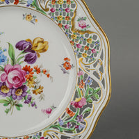 SCHUMANN Chateau Dresden Pierced Dessert Plates Set Of 2