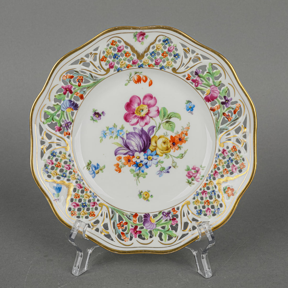SCHUMANN Chateau Dresden Pierced Bread And Butter Plates Set Of 6