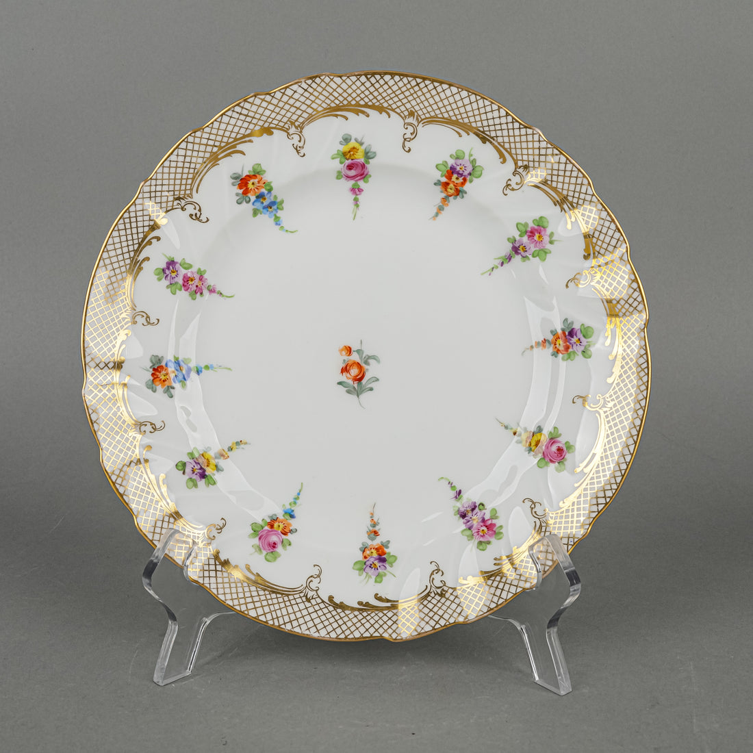 RICHARD KLEMM Dresden Saxony Dessert Plates Set Of 5