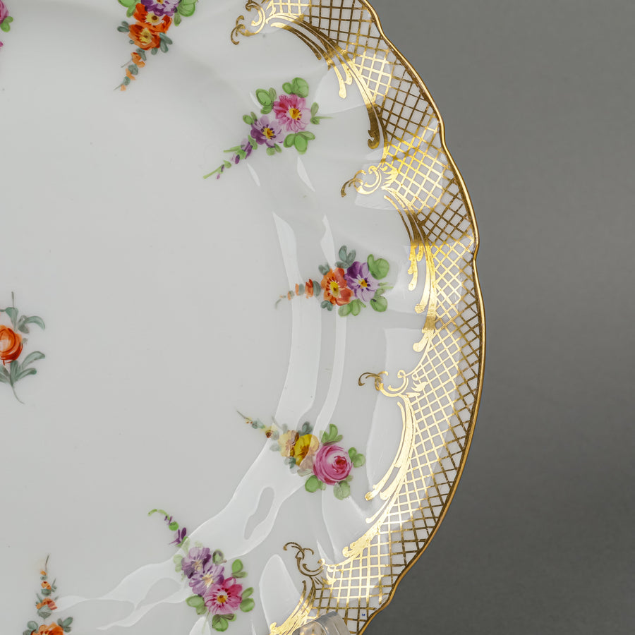RICHARD KLEMM Dresden Saxony Dessert Plates Set Of 5