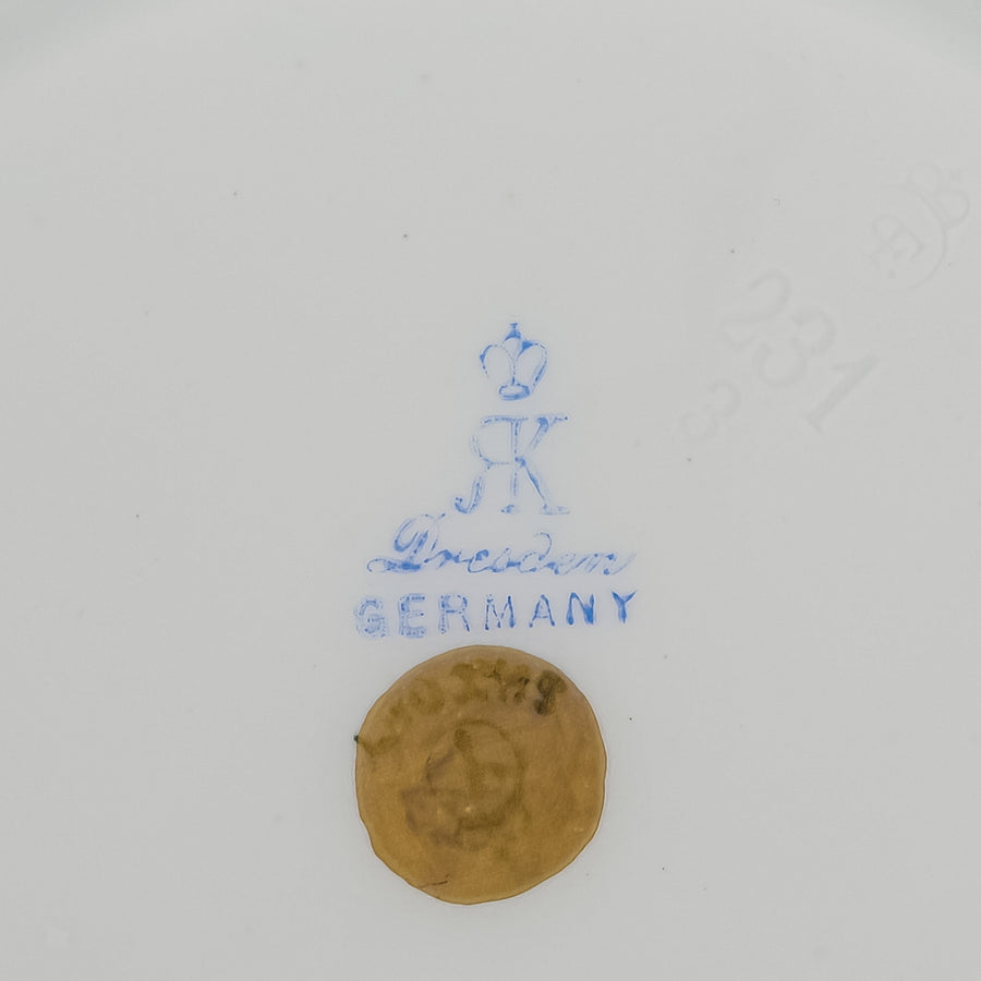RICHARD KLEMM Dresden Saxony Dessert Plates Set Of 5