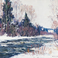 Manly E. MacDonald (Canadian 1889-1971) Winter Landscape With River
