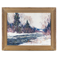 Manly E. MacDonald (Canadian 1889-1971) Winter Landscape With River
