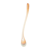 JEFF GOODMAN STUDIO Art Glass Veer Apricot Frosted Vase