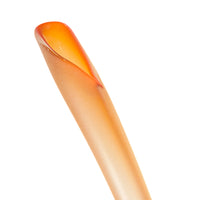 JEFF GOODMAN STUDIO Art Glass Veer Apricot Frosted Vase