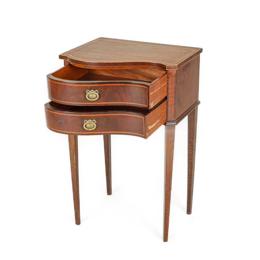 Small Mahogany End Tables Set Of 2