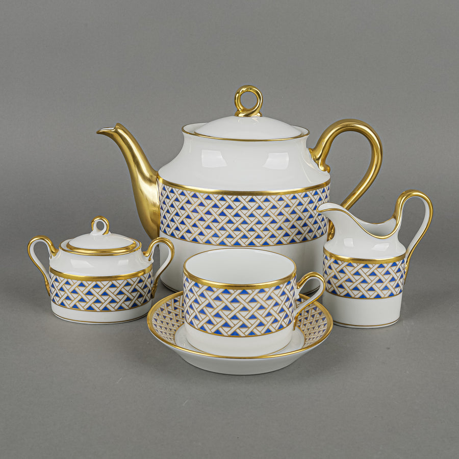 RICHARD GINORI Diamante Blue Tea Set 23 Pieces
