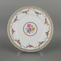 SCHUMANN Pierced Floral Garland Dinner Plates Set Of 6