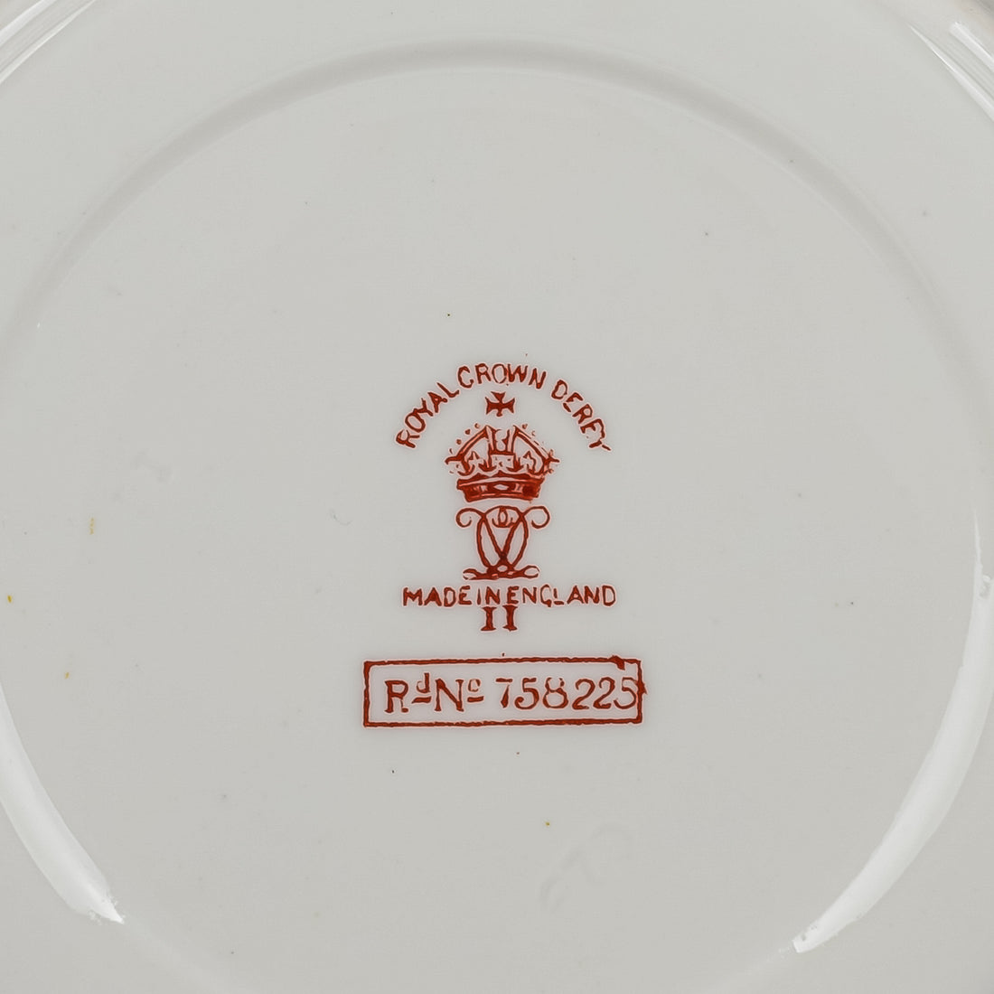 ROYAL CROWN DERBY Cup & Saucer A454 Hand Painted Flowered Border And Centre